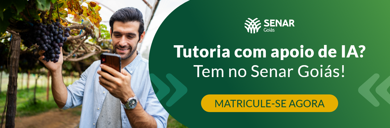 Tutoria com apoio de IA? Tem no Senar Goiás!